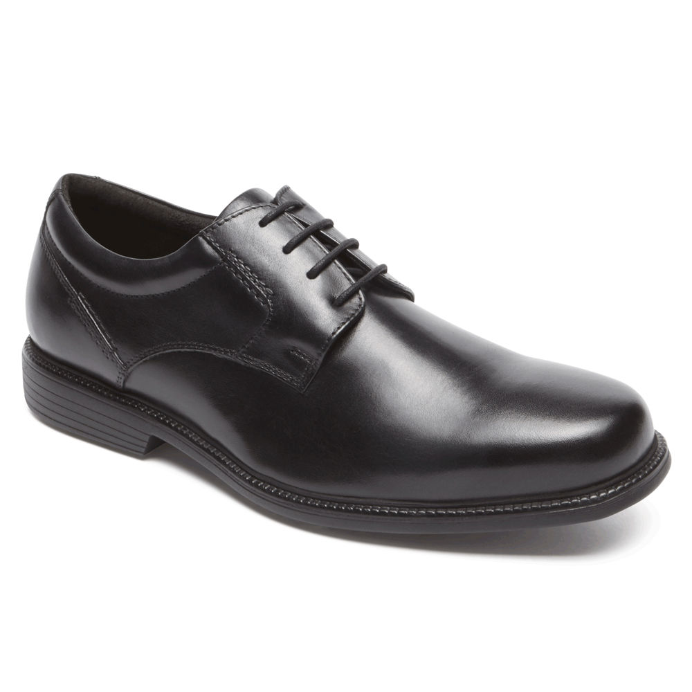 Oxfords Rockport Homem Pretas - Charles Road Plain Toe - 32481ETCO